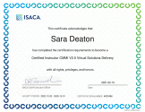 Certified Instructor CMMI V2.0 Virtual Solutions Delivery-1